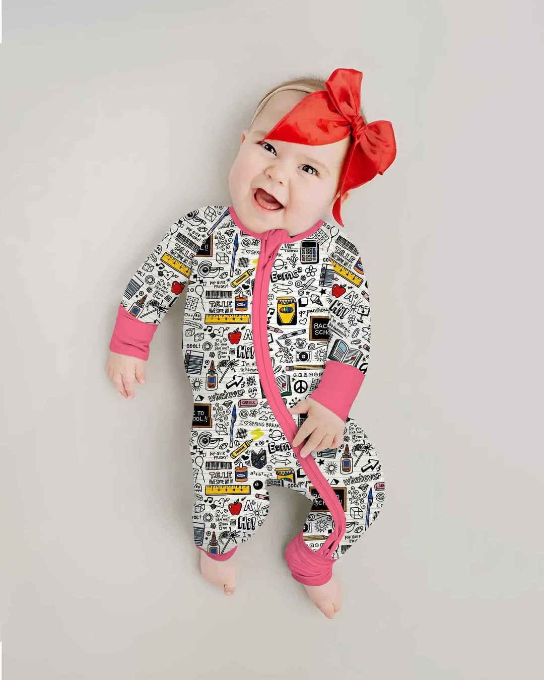 Gerippte Babykleidung mit individuellem Foto - Weich &amp; Skizzenhaft