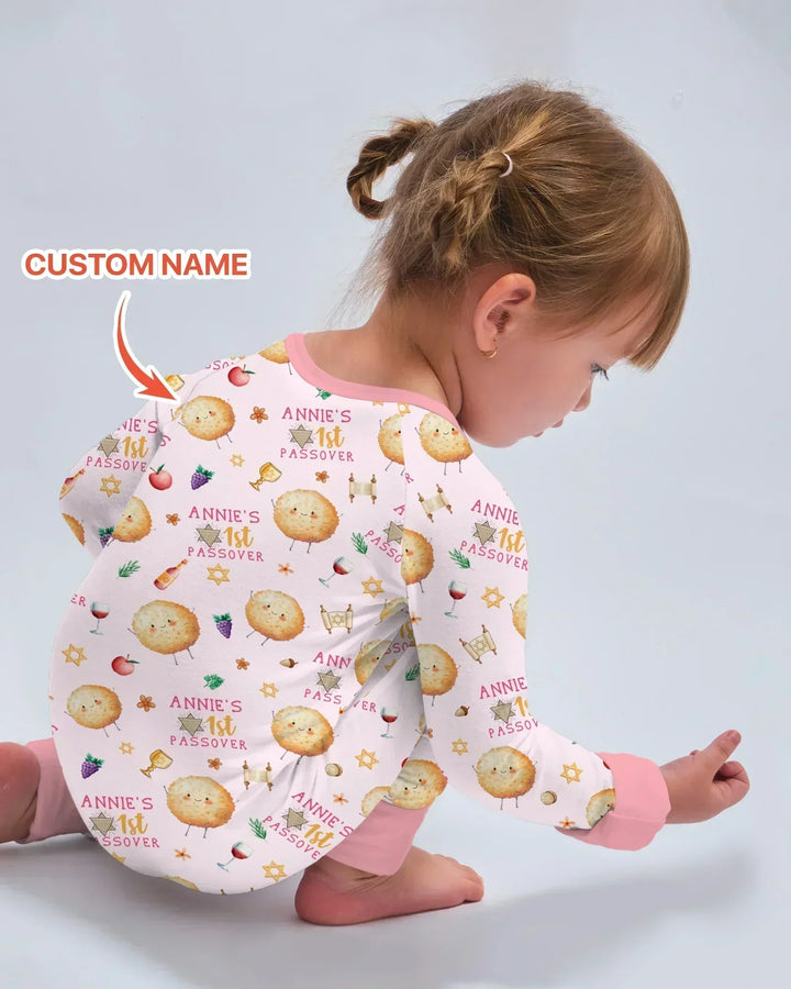 Custom Name 1st Passover Bamboo Convertible Zippy