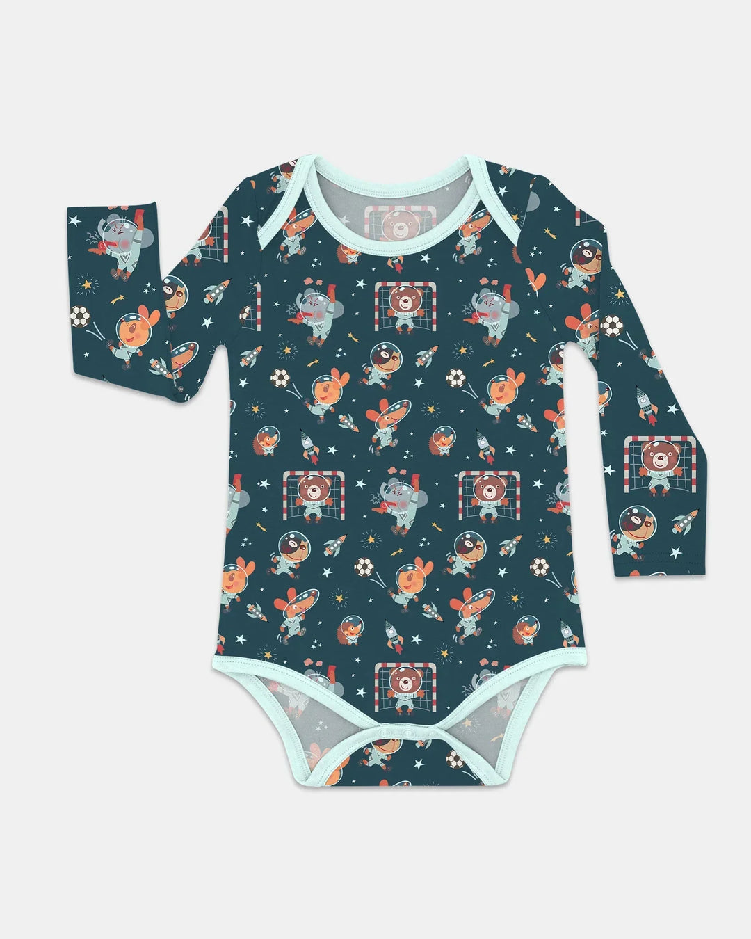 Gerippte Babykleidung mit individuellem Foto - Weich &amp; Skizzenhaft