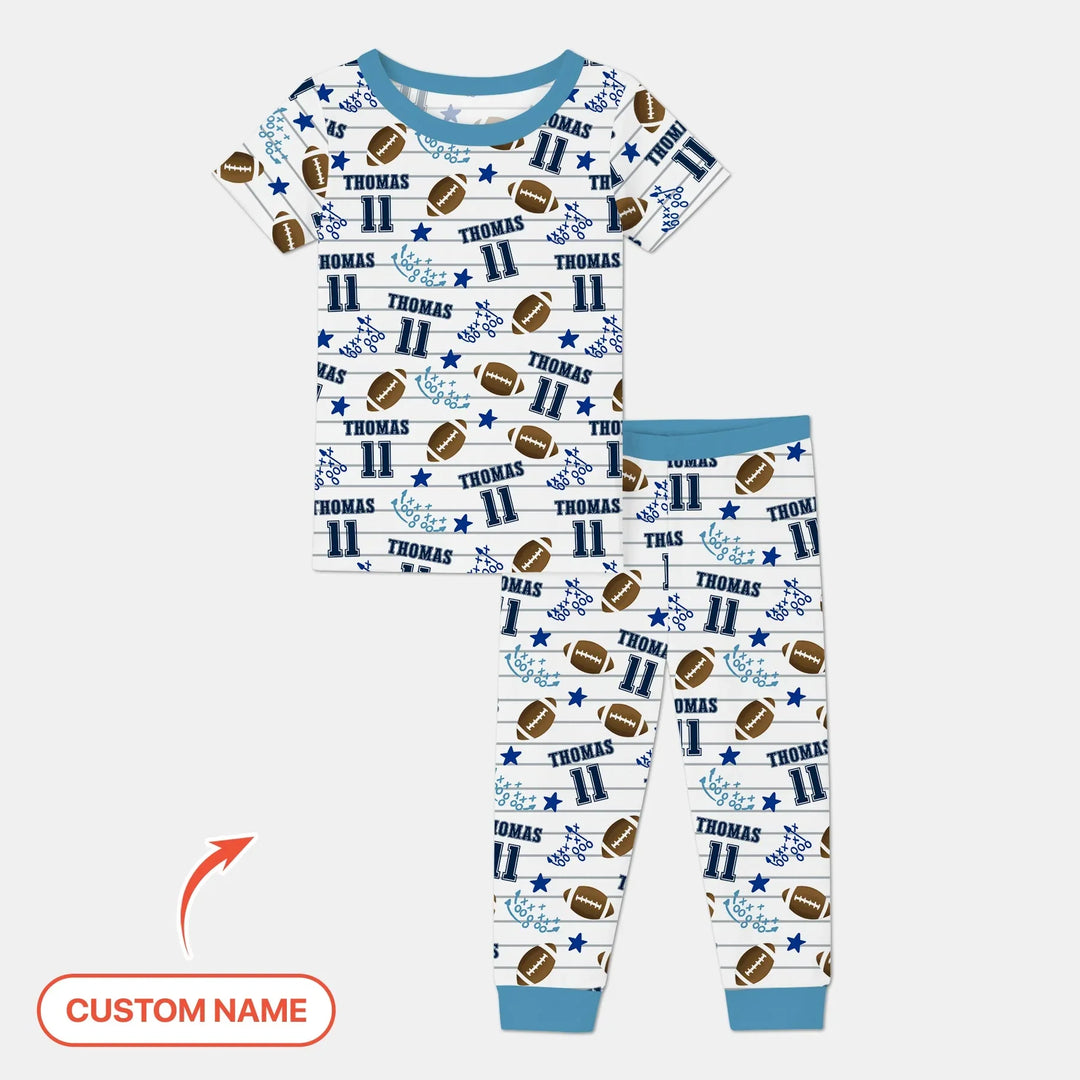 Zweiteiliges, kurzärmliges Pyjama-Set mit Marienkäfern