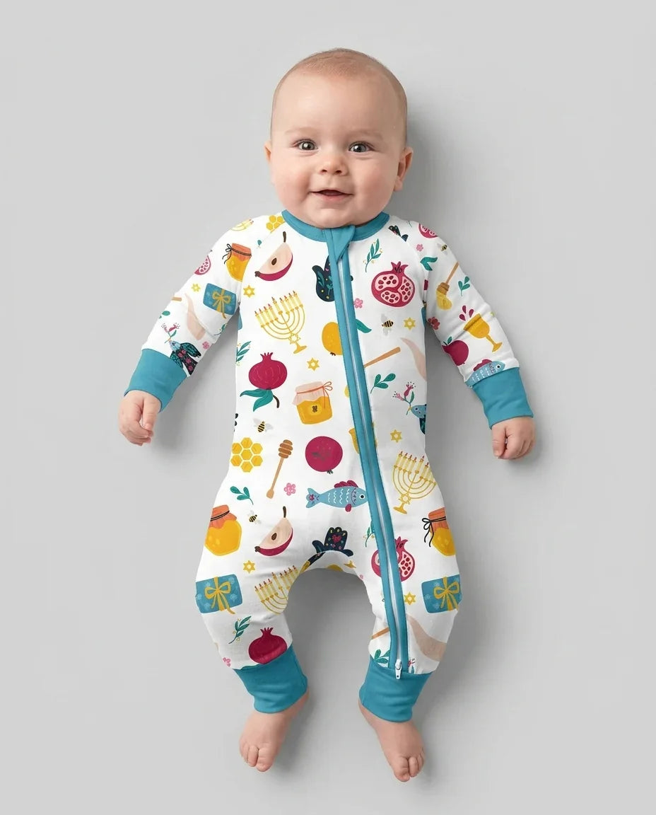 Gerippte Babykleidung mit individuellem Foto - Weich &amp; Skizzenhaft