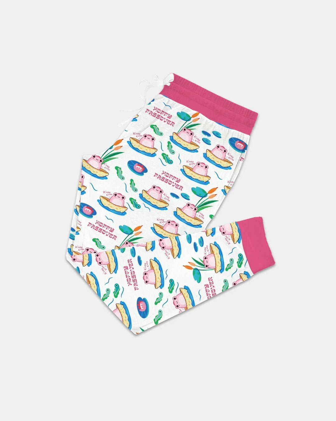 Fröhliches Pessach Familien-Partnerlook Bambus Damen Pyjama-Set