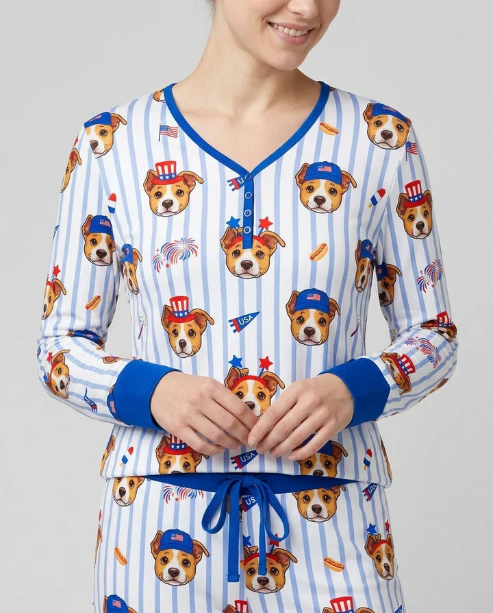 Vorlage Bambus Damen Pyjama Set