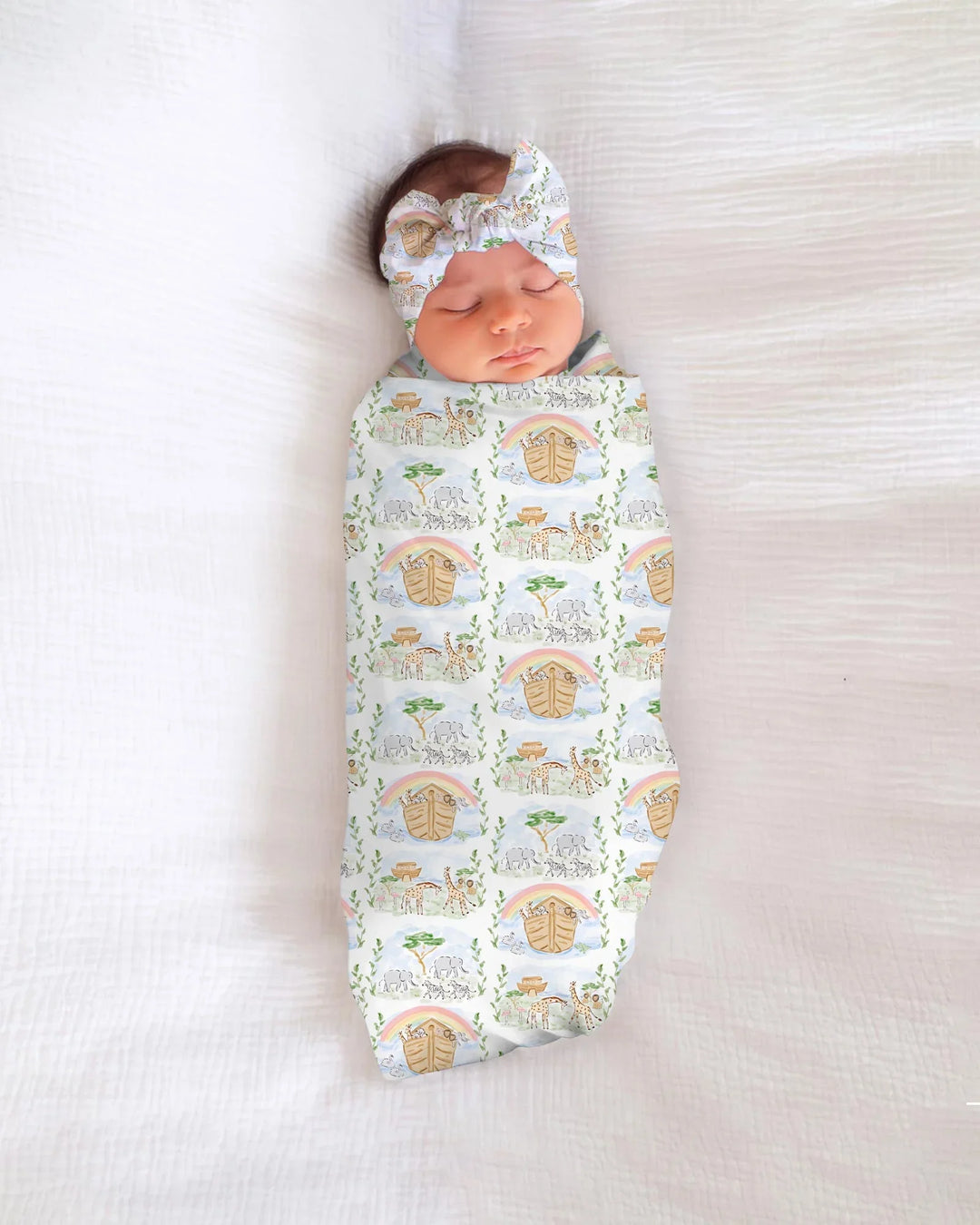 Noah And The Ark swaddle blanket