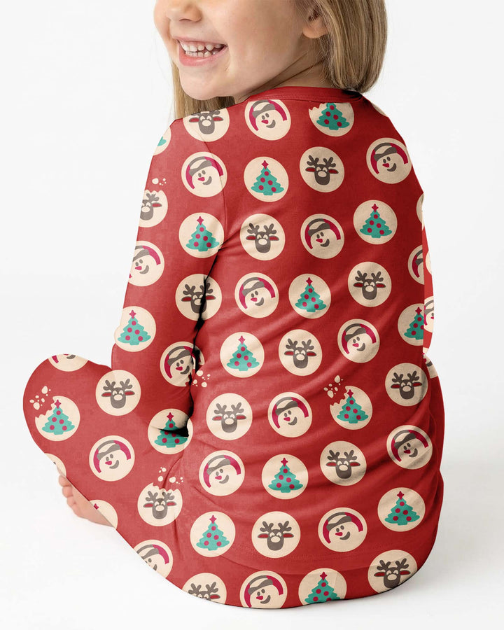 Christmas Cookie Bamboo Two Piece Long Sleeve Pajama Set