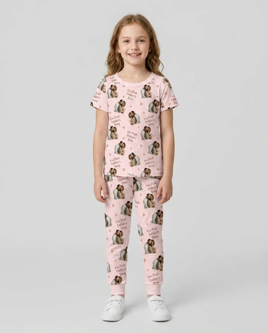 Zweiteiliges, kurzärmliges Pyjama-Set mit Marienkäfern