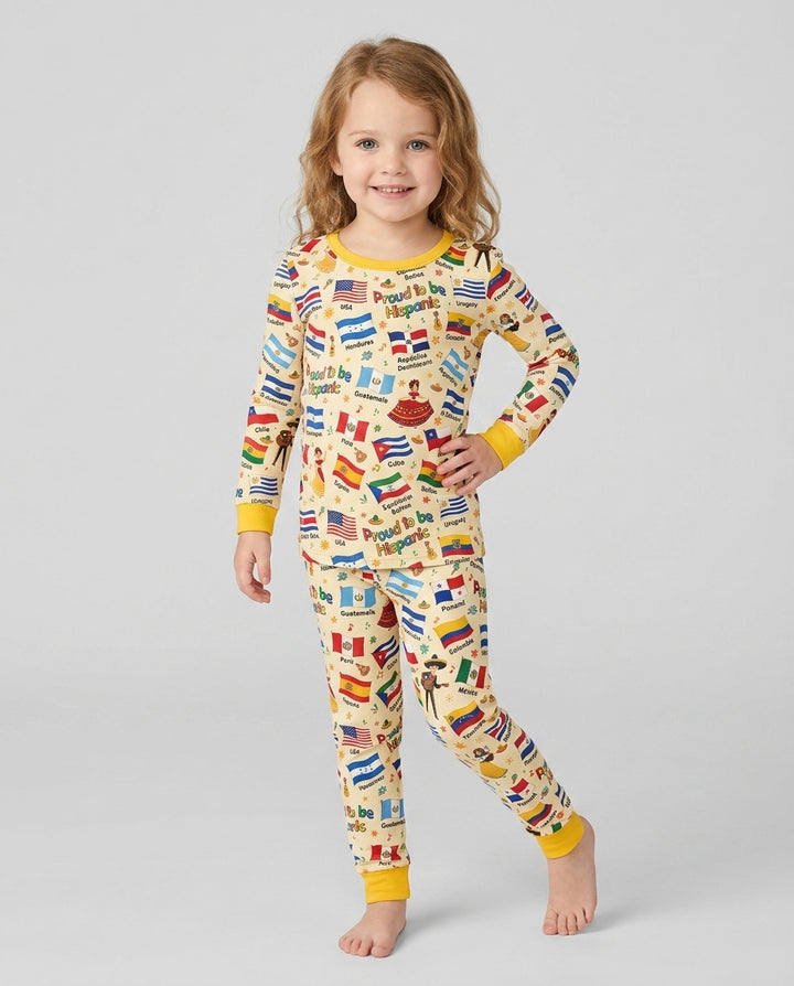 Proud To Be Hispanic Bamboo Two Piece Long Sleeve Pajama Set