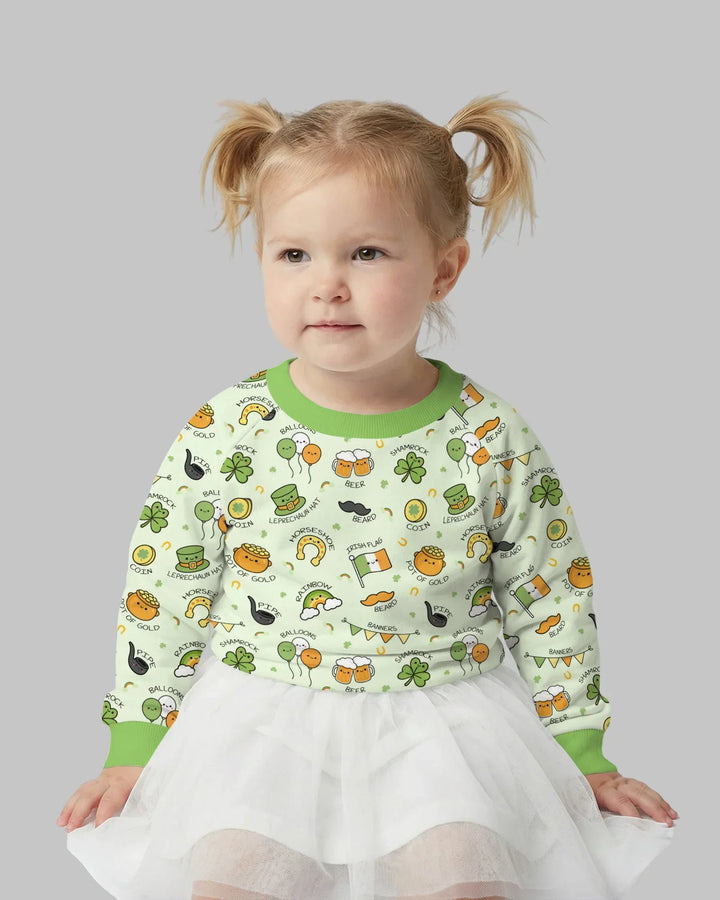 Kawaii St. Patrick's Day Bambus-Rundhalsshirt