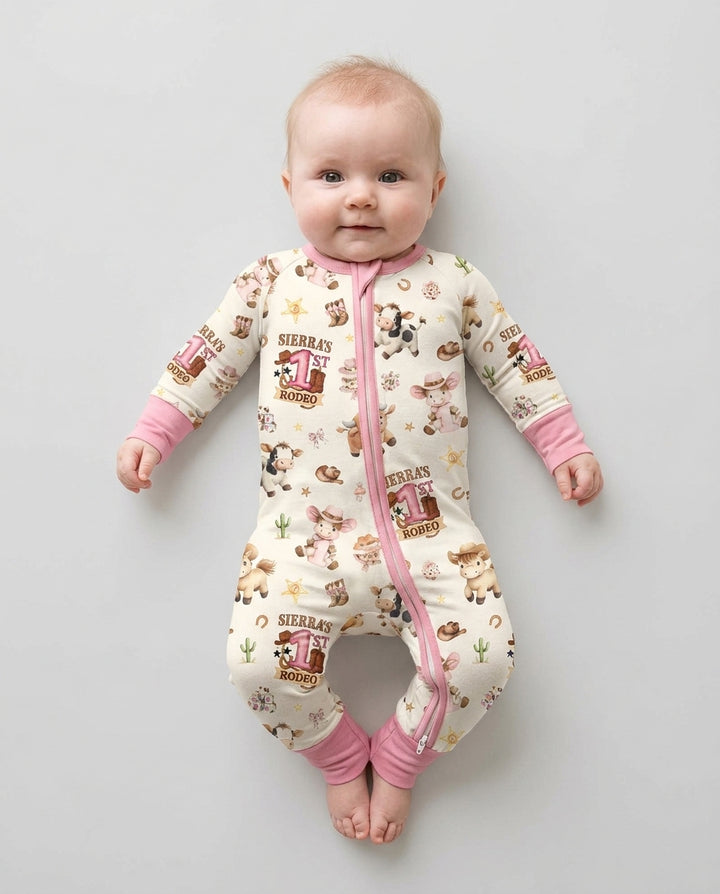 Gerippte Babykleidung mit individuellem Foto - Weich &amp; Skizzenhaft