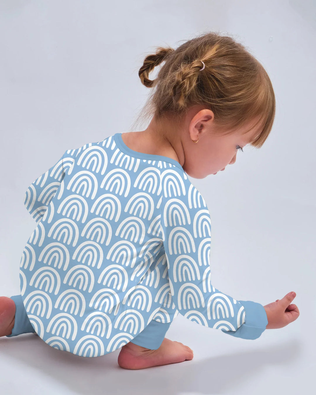 Gerippte Babykleidung mit individuellem Foto - Weich &amp; Skizzenhaft
