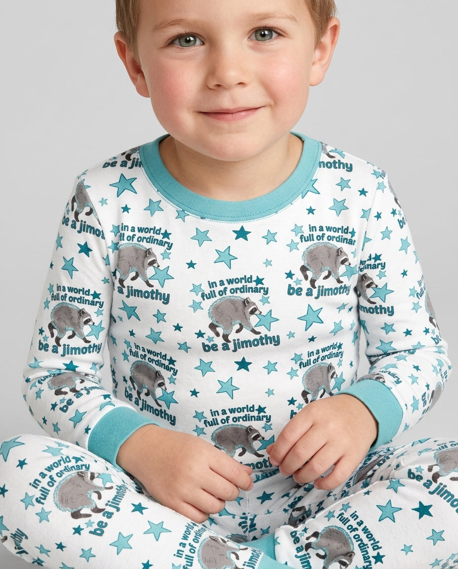 In A World Full Of Ordinary Be A Jimothy Bamboo Two Piece Long Sleeve Pajama Set