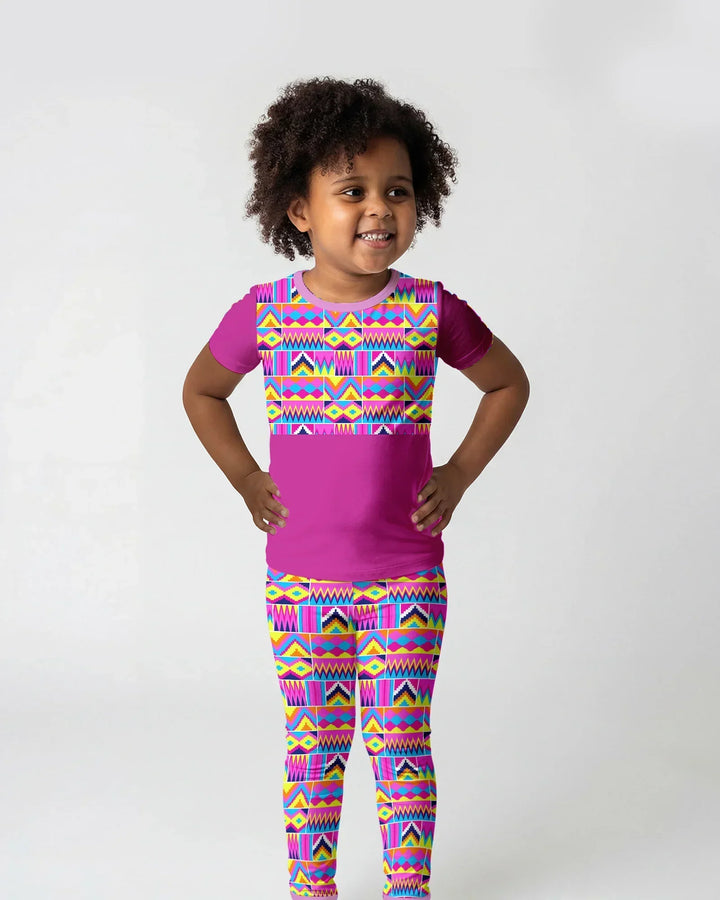 Zweiteiliges, kurzärmliges Pyjama-Set mit Marienkäfern