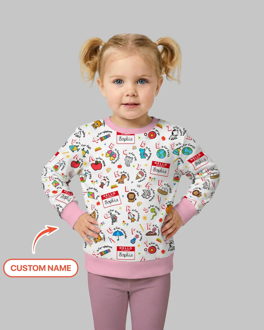 Custom Template Bambus-Rundhals-Sweatshirt