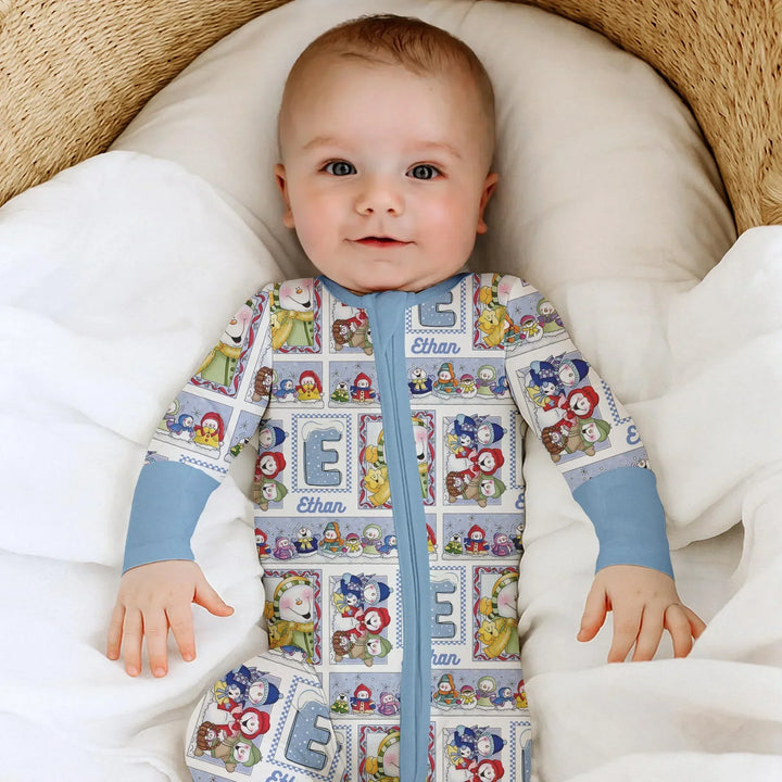 Frosty Friends Custom Name Bamboo Convertible Zippy