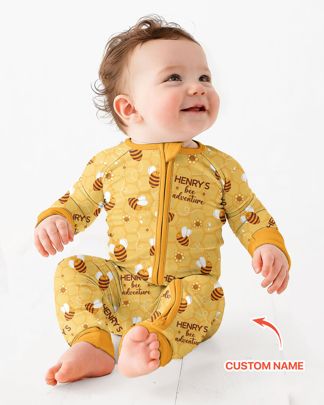 Custom Name Bee Back To School Bamboo Convertible Zippy