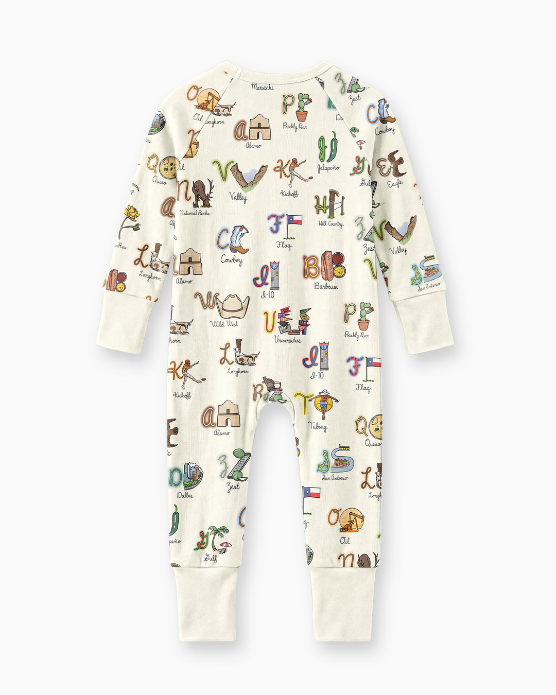 Texas Alphabet Bamboo Convertible Zippy