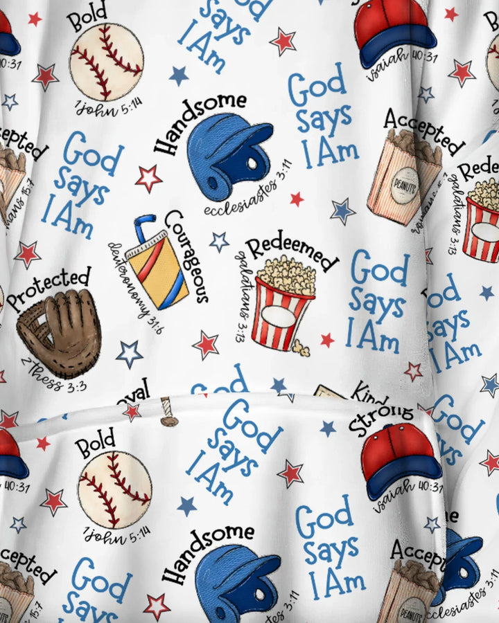 Christlicher Baseball tragbarer Bambus-Deckenpullover