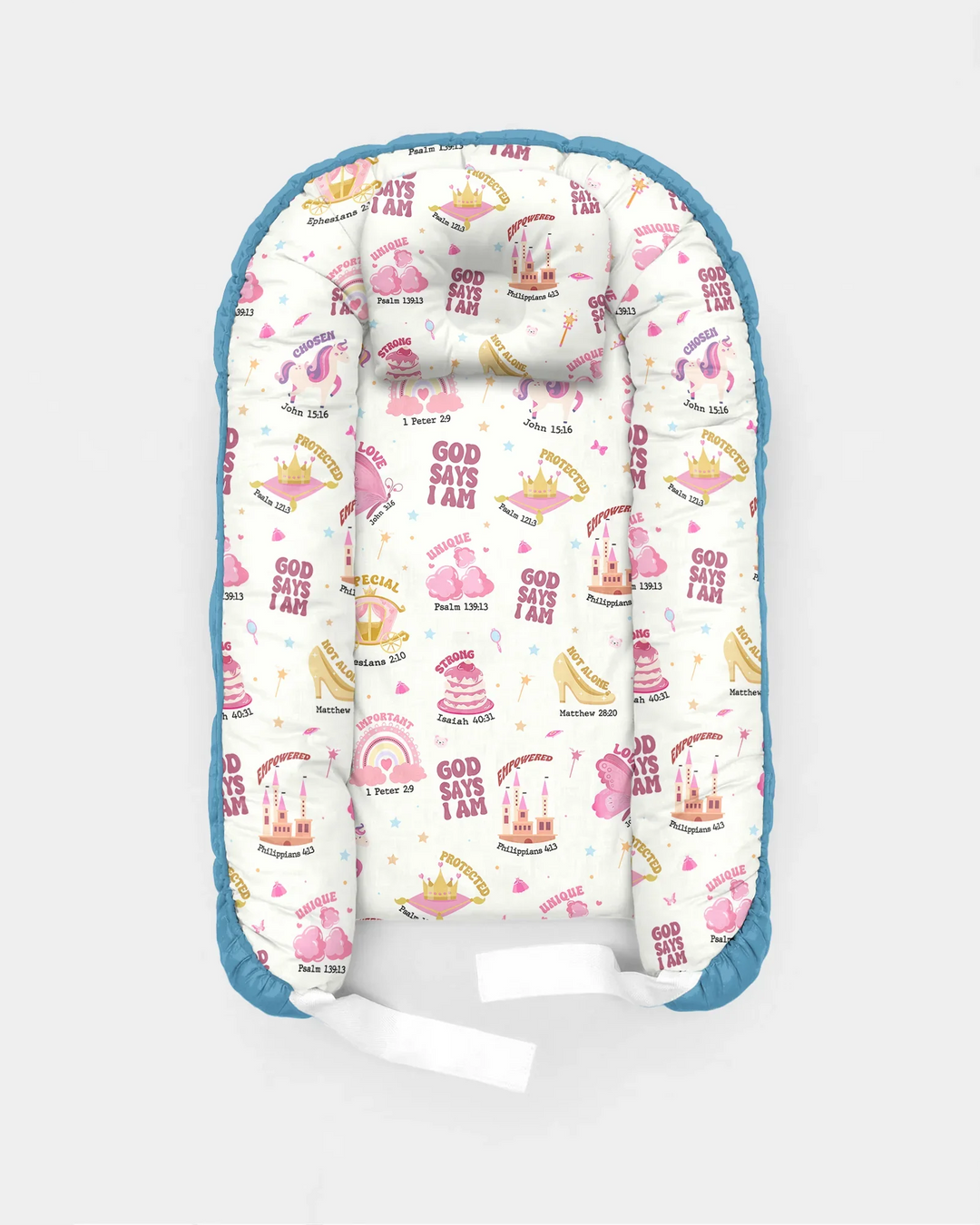Gott sagt, ich bin ein Mädchen – Babynest aus Bambus