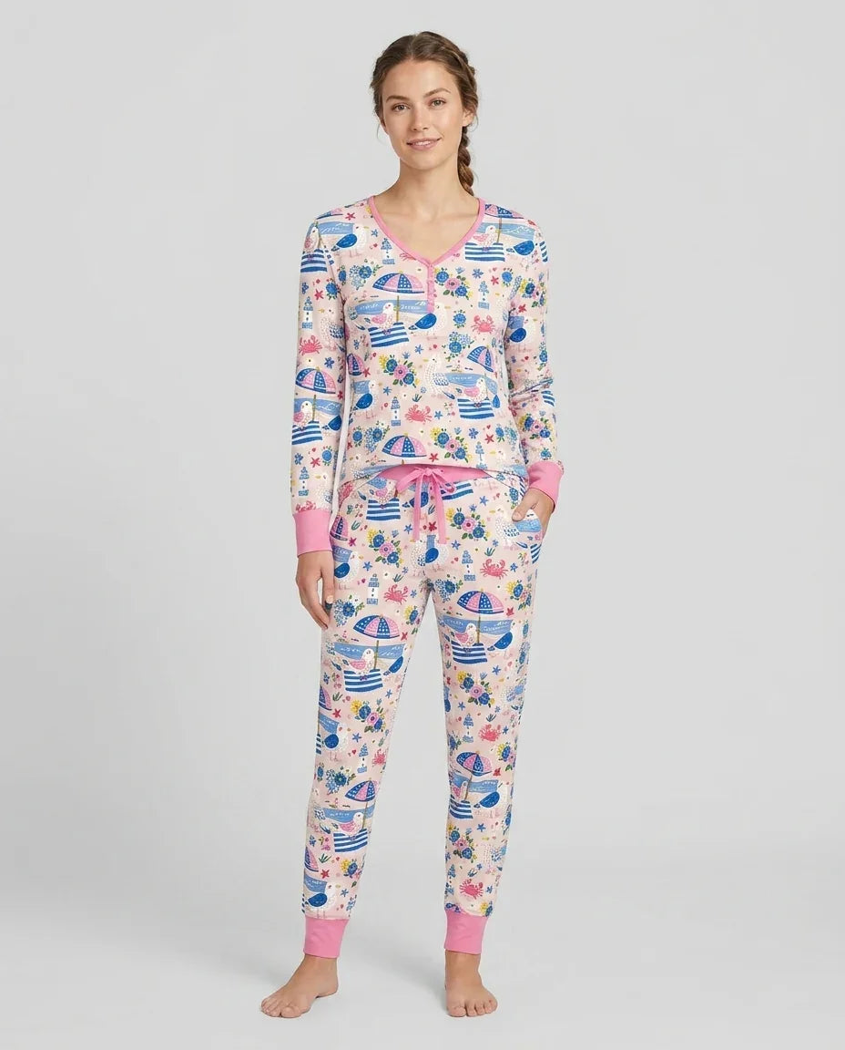 Vorlage Bambus Damen Pyjama Set