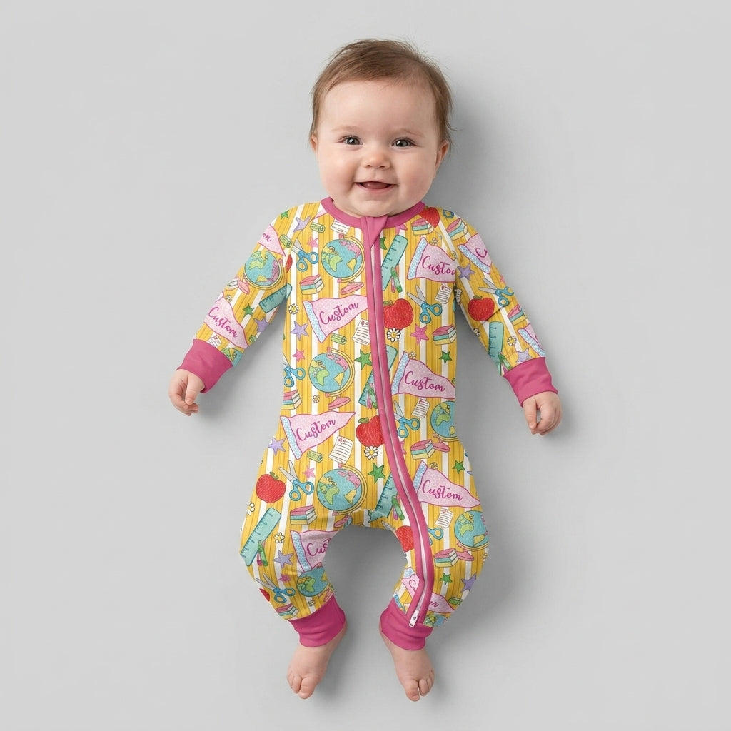 Gerippte Babykleidung mit individuellem Foto - Weich &amp; Skizzenhaft