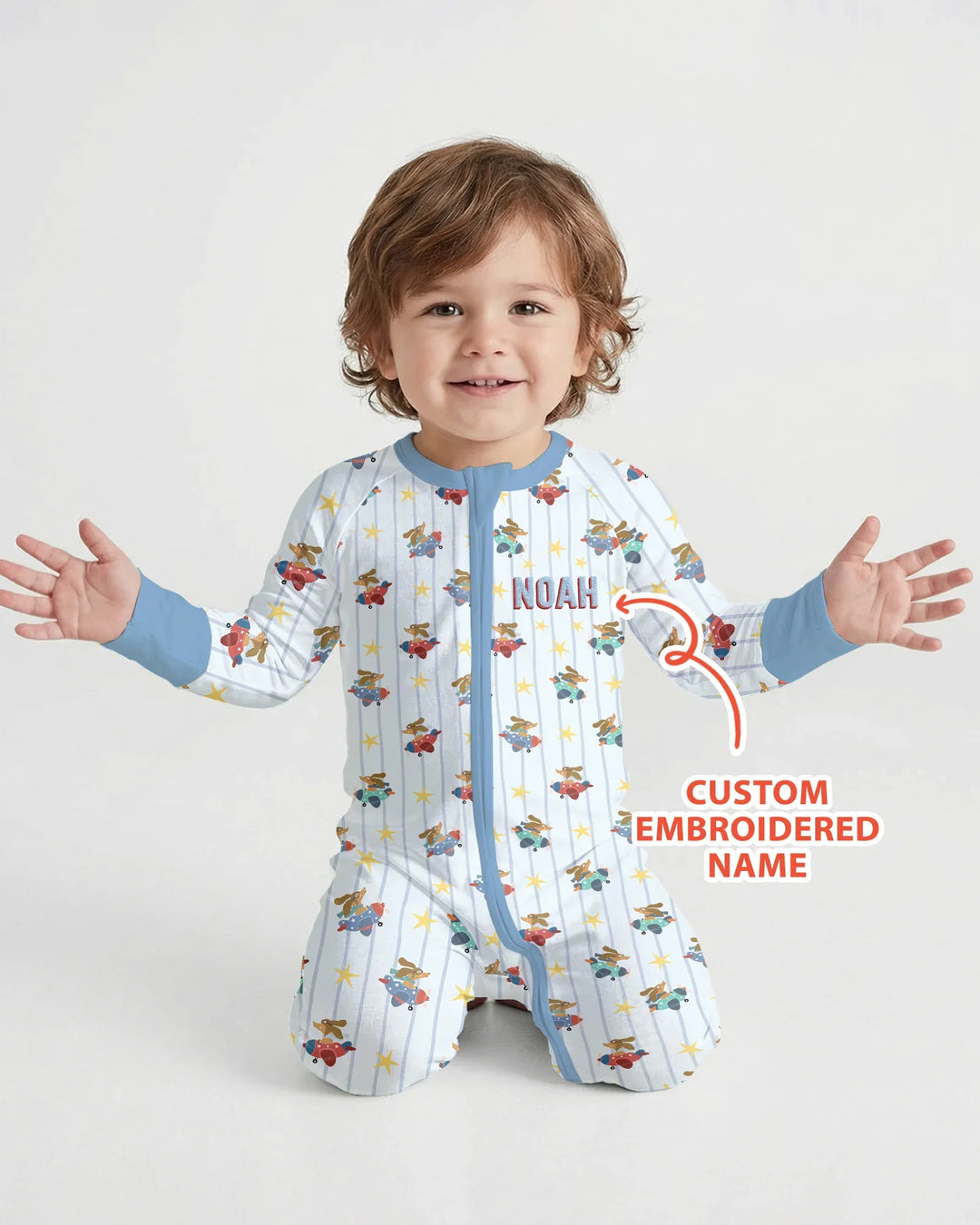 Gerippte Babykleidung mit individuellem Foto - Weich &amp; Skizzenhaft
