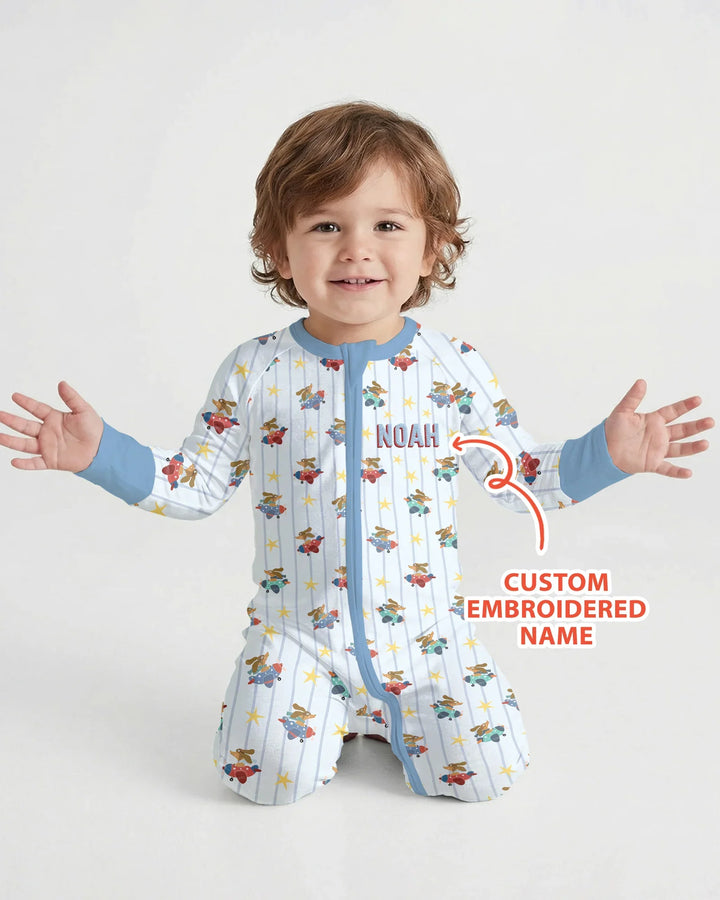 Gerippte Babykleidung mit individuellem Foto - Weich &amp; Skizzenhaft