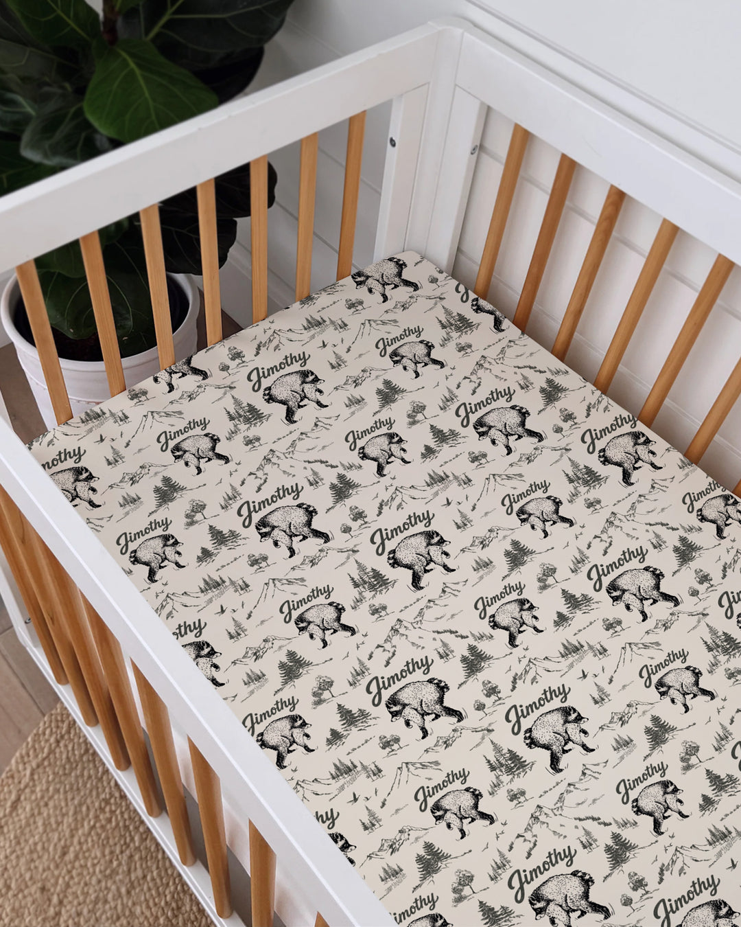 Vorlage: Maßgeschneidertes Spannbettlaken für Babybett (Bambus)