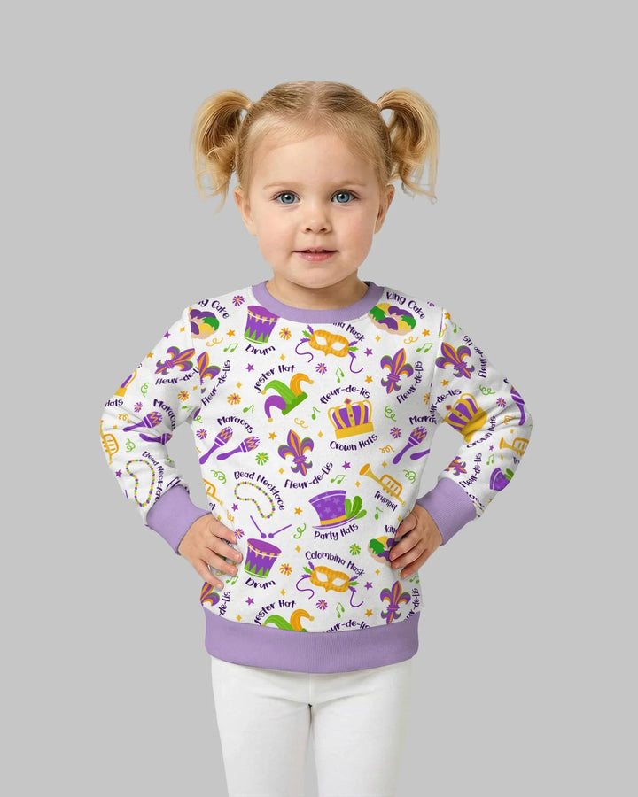 Mardi Gras Family Partnerlook Bambus-Rundhals-Sweatshirt