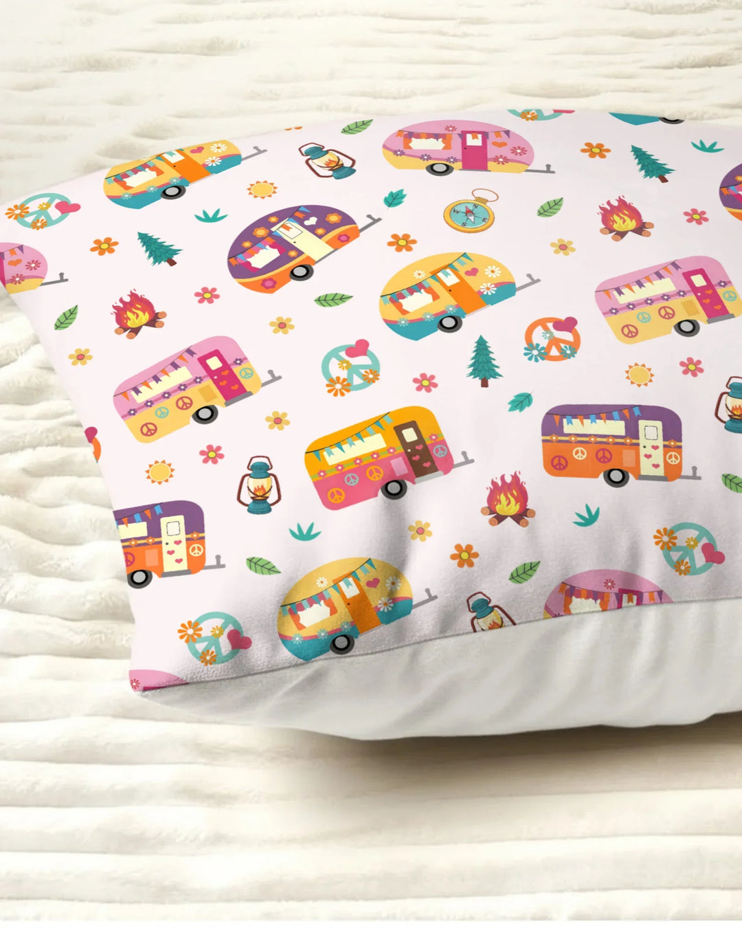 Happy Little Camper Bamboo Pillow Case