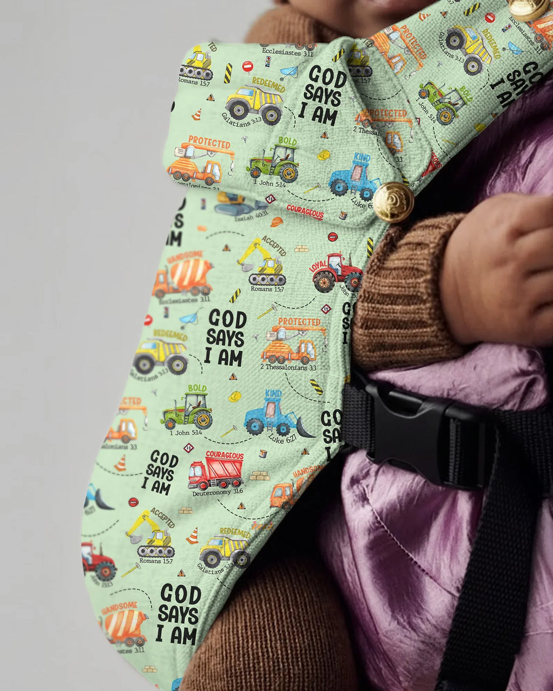 Gott sagt, ich bin ein Tragetuch für Babys