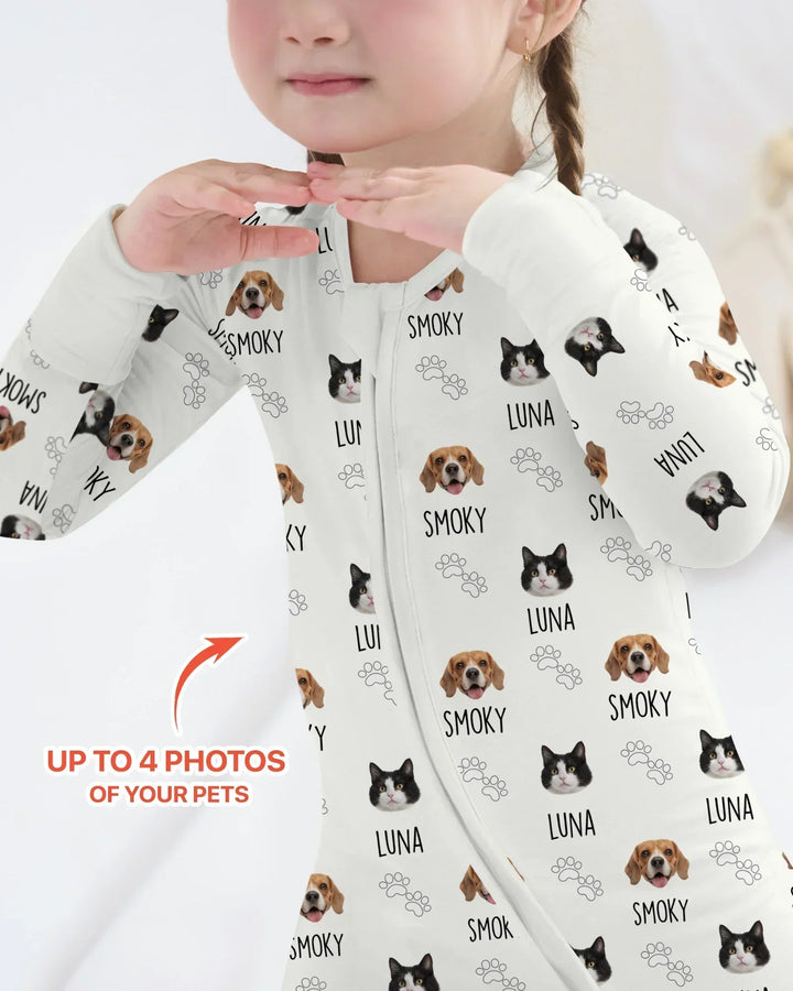 Custom Name and Pet Photos Bamboo Convertible Zippy