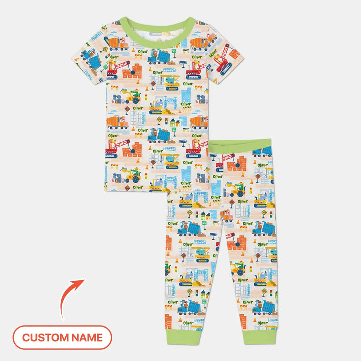 Zweiteiliges, kurzärmliges Pyjama-Set mit Marienkäfern