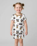 Honor the Brave Family Matching Bamboo Two Piece Short Sleeve Shorts Pajama Set