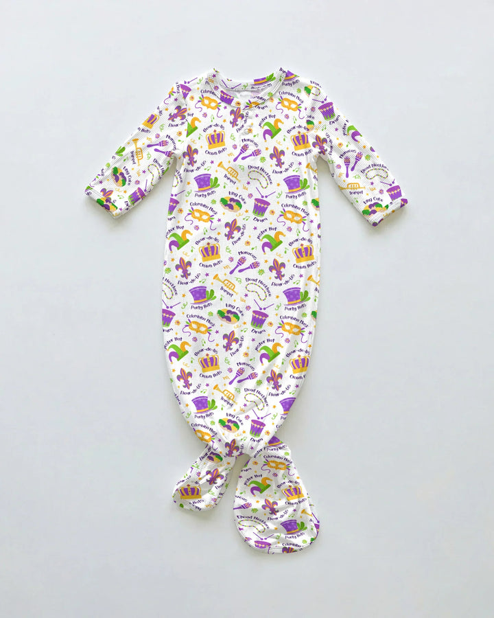 Mardi Gras Family Matching Bamboo Knot Gown