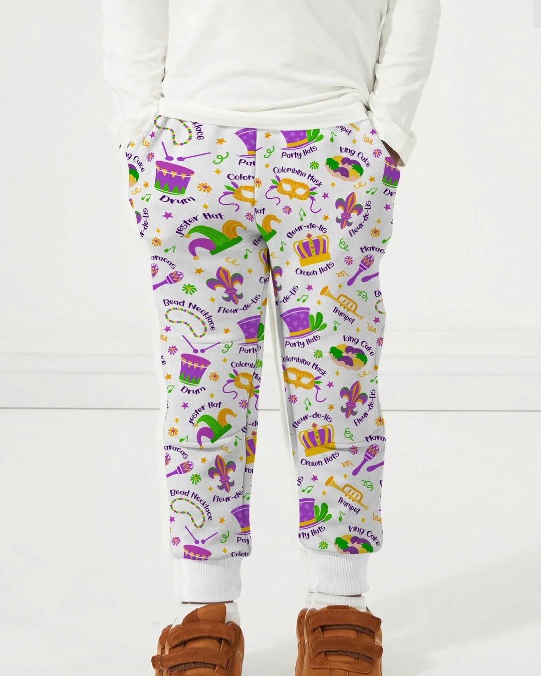 Mardi Gras Family Matching Bamboo Jogger