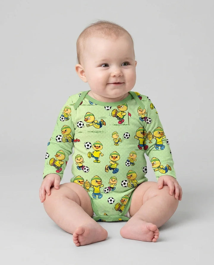 Gerippte Babykleidung mit individuellem Foto - Weich &amp; Skizzenhaft