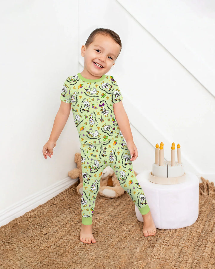 Zweiteiliges, kurzärmliges Pyjama-Set mit Marienkäfern