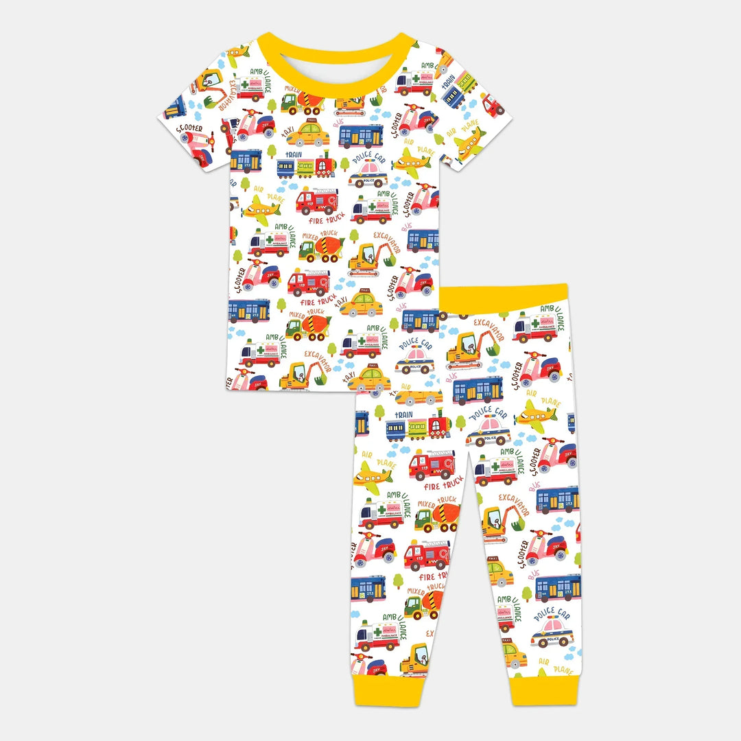 Zweiteiliges, kurzärmliges Pyjama-Set mit Marienkäfern