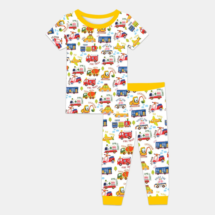 Zweiteiliges, kurzärmliges Pyjama-Set mit Marienkäfern