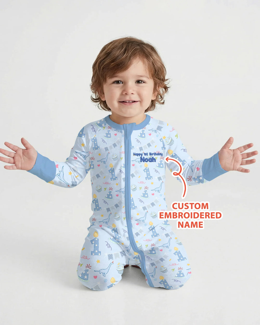 Gerippte Babykleidung mit individuellem Foto - Weich &amp; Skizzenhaft