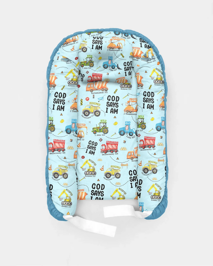 God Says I Am Boy Bambus-Babynestchen