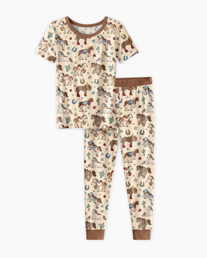 Zweiteiliges, kurzärmliges Pyjama-Set mit Marienkäfern