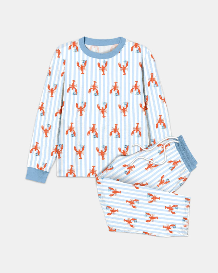 Crawfish Beer Season Bamboo Men's Pajama Set