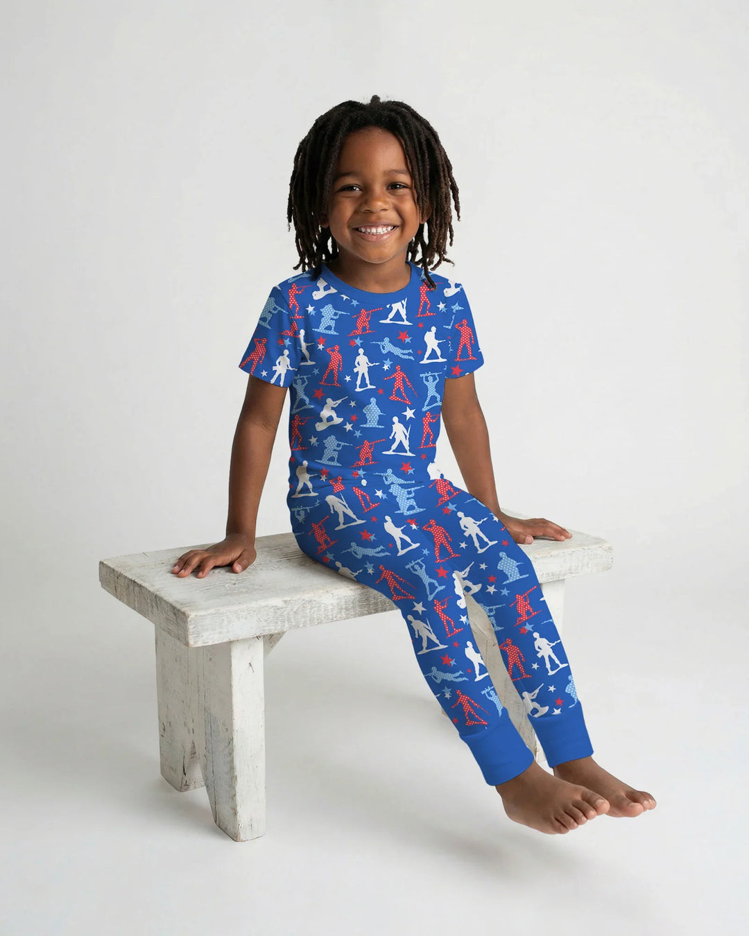Zweiteiliges, kurzärmliges Pyjama-Set mit Marienkäfern
