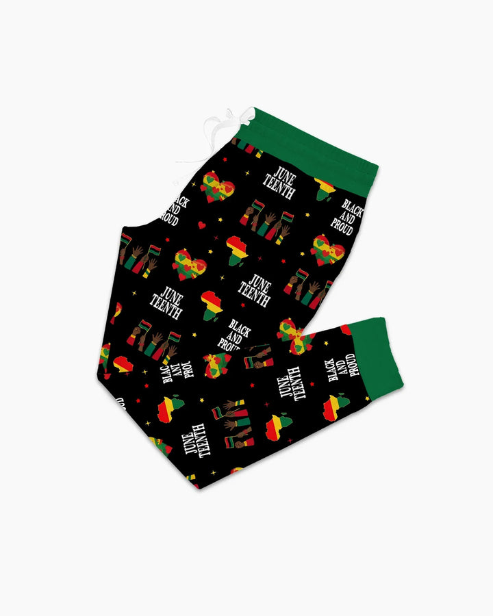 Juneteenth Schwarz und Stolz Bambus Damen Pyjama Set