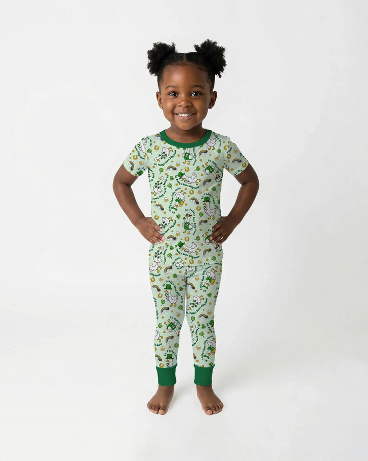 Zweiteiliges, kurzärmliges Pyjama-Set mit Marienkäfern