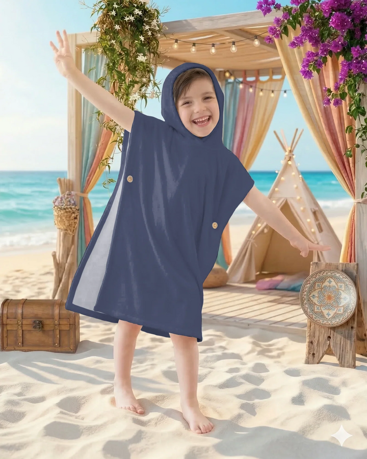 Einfarbiger Bambus-Schwimmponcho