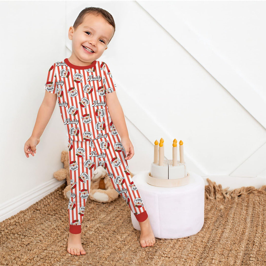 Zweiteiliges, kurzärmliges Pyjama-Set mit Marienkäfern