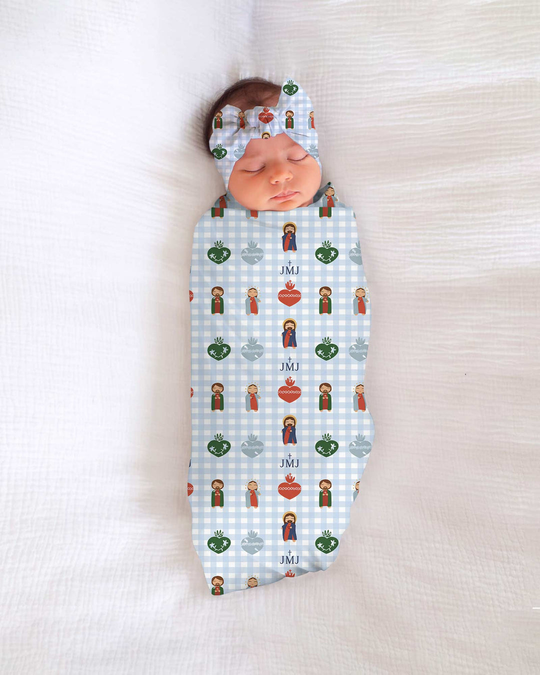 Holy Family swaddle blanket