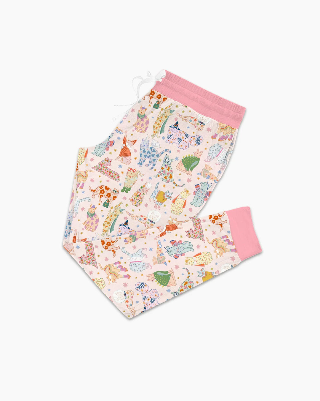 Damen-Pyjama-Set „Wunderliche Katzenparade“